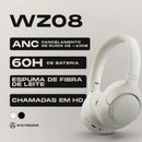 HEADSET WZ08 Cancelamento De Ruído Profundo Até 60 Horas De Bateria